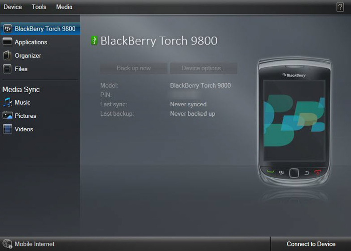 blackberry desktop manager for v4.5.0.186